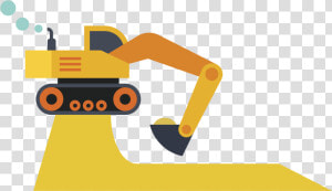 Excavator Clipart   Png Download   Excavator Animasi  Transparent Png