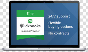 Right Networks Is An Elite Quickbooks Solutions Provider   Flat Panel Display  HD Png Download