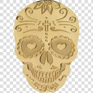 Golden Catrina Skull  Cit Coin Invest Trust Ag   B   Gold  HD Png Download