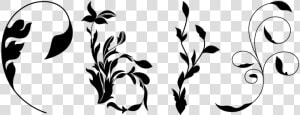 Victorian  Art Deco  Corner  Border  Frame  Floral   Border Corner Flower Clipart Black And White  HD Png Download