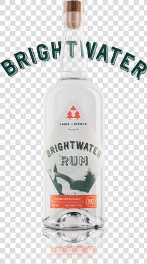 Three Of Strong Spirits  Brightwater Rum   Vodka  HD Png Download