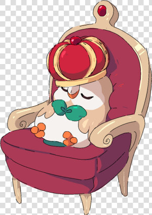 Rowlet In A Chair  HD Png Download