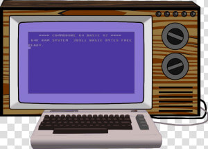 Commodore 64 Set up   Commodore 64 Monitor Png  Transparent Png