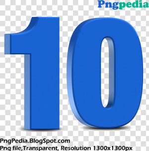 Blue clip Art trademark computer Icon brand graphics   10 Number 3d Png  Transparent Png