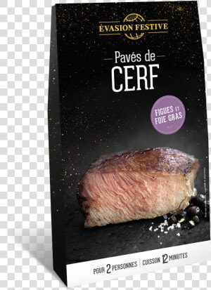 Pavés De Cerf Figues Et Foie Gras   Pastrami  HD Png Download