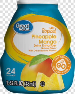 Great Value Tropical Drink Enhancer  Pineapple Mango    Fruit  HD Png Download