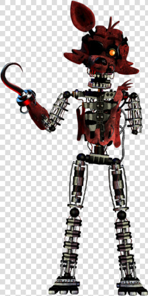 Hey Everyone Midnight Here I Made Scrap Classic Foxy    Fnaf 2 Endoskeleton  HD Png Download