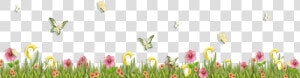 Grass Clipart Spring   Grass Png With Flower  Transparent Png