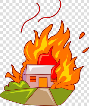 Burn Clipart School   Burning House Clip Art  HD Png Download