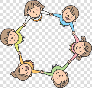 Children In Circle Clip Arts   Children Circle Clipart  HD Png Download