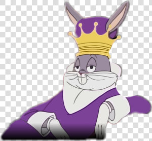 Bugsbunny King Crown Sticker   Bugs Bunny Drogado  HD Png Download