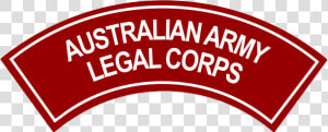 Australian Army Legal Corps Battledress Flash Border  HD Png Download