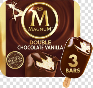 Double Chocolate Magnum Ice Cream Bar   Png Download   Magnum Ice Cream Cookies And Cream  Transparent Png