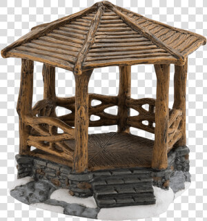 Woodland Stone Gazebo   Miniature Gazebo  HD Png Download