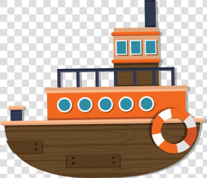 Clip Art Cartoon Ship Picture   Steam Ship Png  Transparent Png