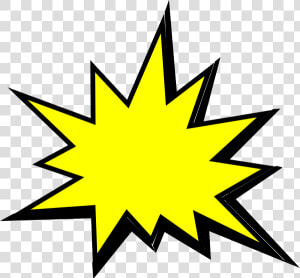 Yellow Comic Pow Clip Art At Clker   Comic Book Bubbles Png  Transparent Png