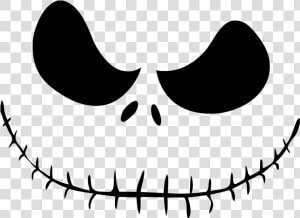 Jack Skellington Transparent   Jack Skellington Face Svg Free  HD Png Download