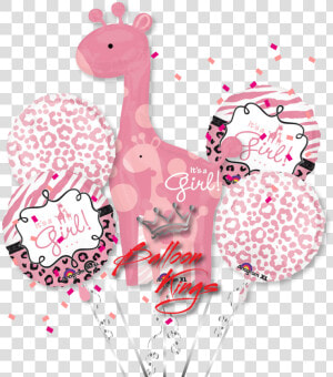 Its A Girl Giraffe Bouquet  HD Png Download