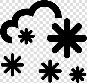 Large To Blizzard Snow To Snowstorm Heavy   Sleet Weather Symbol  HD Png Download