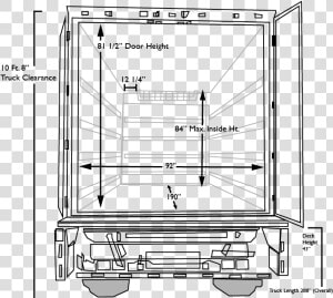 15ft Small Truck   Boxart Box Truck Door Dimensions   Box Truck Dimensions  HD Png Download