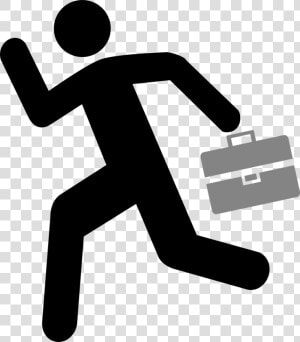 Stick Person Running Briefcase Free Picture   Stickman With Briefcase Png  Transparent Png