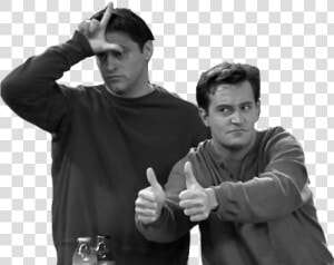 Chandler And Joey Sticker  HD Png Download