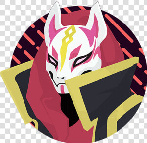 Drift Kitsune Skin Icon Vector Illustration Games Video   Fortnite Youtube Logo Png  Transparent Png