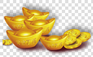 Chinese New Year Png   Chinese Gold Ingot Png  Transparent Png