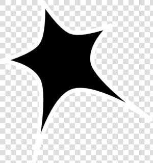 Black Star Clip Art Black Star White Outline Clip Art   Black And White Starry Clipart  HD Png Download