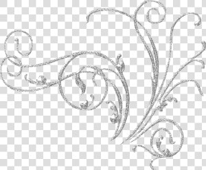  metal  decoration  border  edge  frame  silver  flowers   White Background Swirls Transparent  HD Png Download