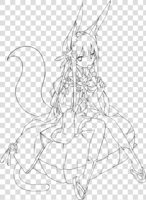 Outlines At Getdrawings Com   Anime Girl Outline Transparent  HD Png Download