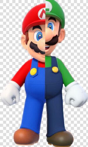  mariobros  mario  luigi  fusion  halfandhalf  marioandluigi   Mario Bros  HD Png Download