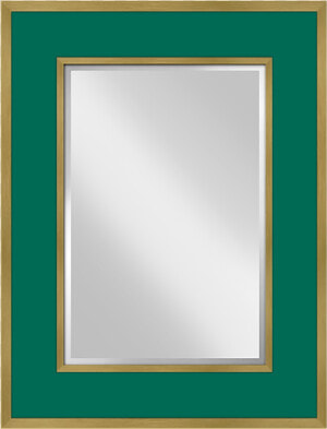 Sloane Mirror In Malachite  amp  Gold   Picture Frame  HD Png Download