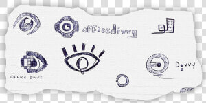 Office Divvy Blue Eye Sketch   Envelope  HD Png Download