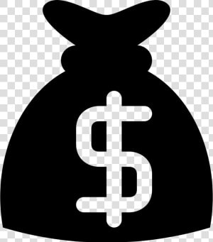 Money Bag With Dollar Sign Comments   Black Dollar Sign Logo  HD Png Download