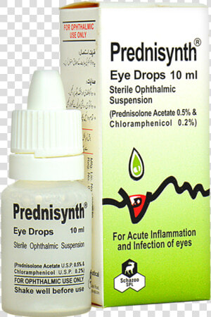 Prednisynth   Chloramphenicol Prednisolone Eye Drops  HD Png Download