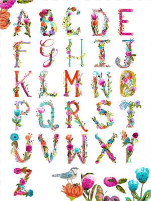 Painted Alphabet Chart  art Print  Class Lazyload   Alphabet Chart  HD Png Download