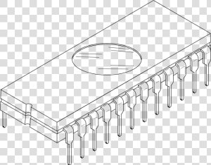 Xylophone Drawing Instrument Diagram Of Third Generation   Dip Ic Package  HD Png Download