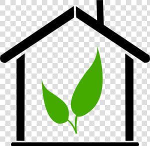 Line Art plant flora   Eco Friendly House Icon  HD Png Download