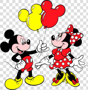 Mickey  amp  Minnie Mouse Balloons   Mickey And Minnie Mouse  HD Png Download