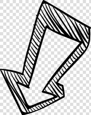 Down Arrow Sketch Comments   Cute Arrow Pointing Down  HD Png Download