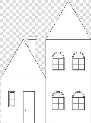 Home  Building  Linear Design  Coloring Page  Coloring   House  HD Png Download