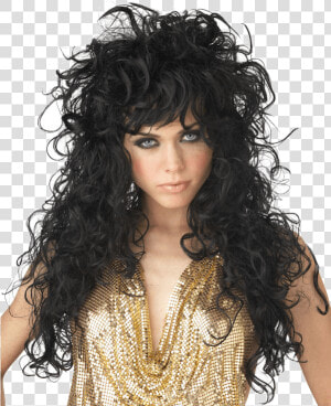 Seduction Black Wig   Female Rockstar Outfit Ideas  HD Png Download