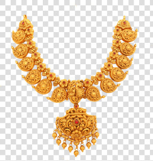 Ornate Mango Gold Necklace   Bridal Mango Haram Designs  HD Png Download