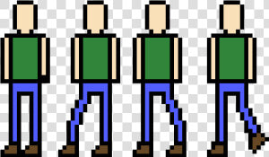 Man Pixel Art Maker   Man Walking Pixel Art  HD Png Download