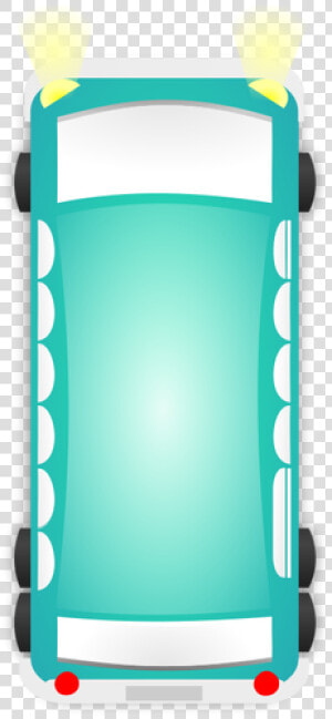 Bus Roof View Vector Illustration   Van Top View Png  Transparent Png