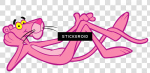 Pink Panther Resting   Pink Panther Lying Down  HD Png Download