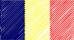 Chad Flag Linear Clip Arts   Chad Flag Transparent  HD Png Download