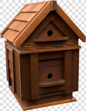 Larger Red Cedar Birdhouse   Wood  HD Png Download