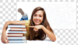 Clip Art Girl Taking Notes   Going Abroad For Studies  HD Png Download